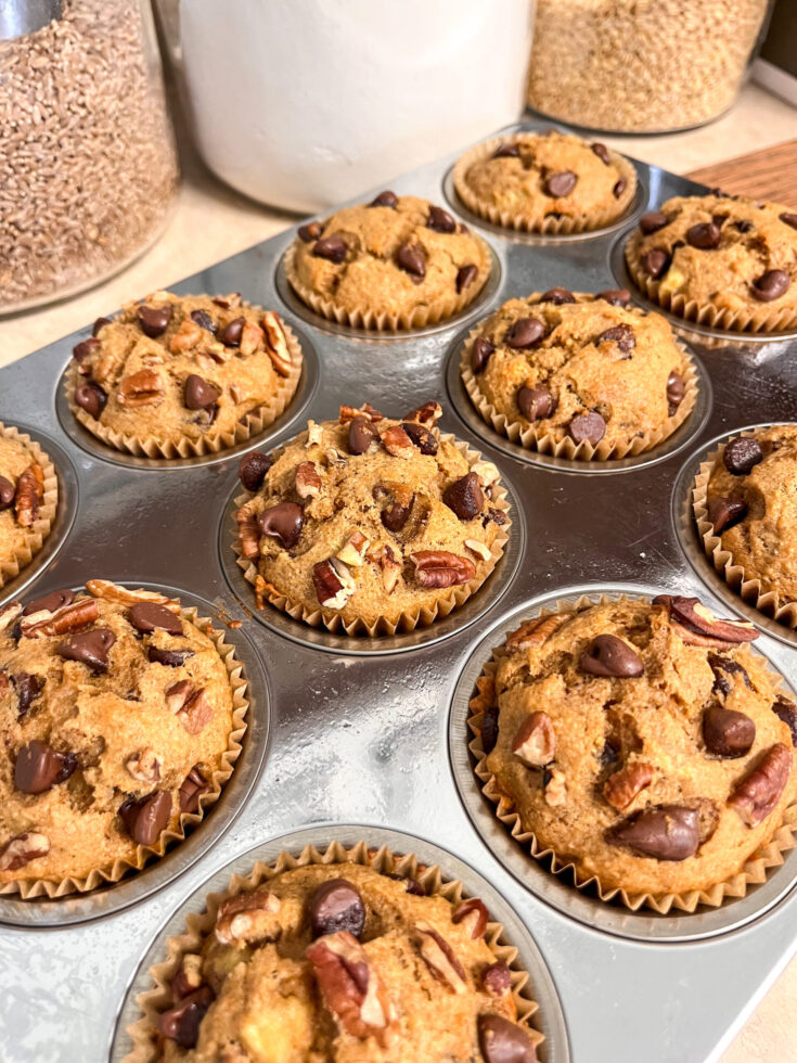Whole Wheat Banana Bread Muffins With Fresh Milled Flour