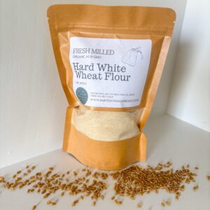 Organic, Non-GMO, Fresh Milled Hard White Wheat Flour